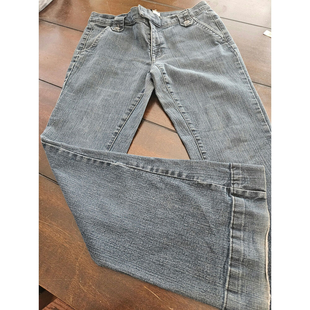 Vintage Mixit Jeans Women’s 12 Blue Dark Wash Low Rise Flare Leg Bootcut 90's